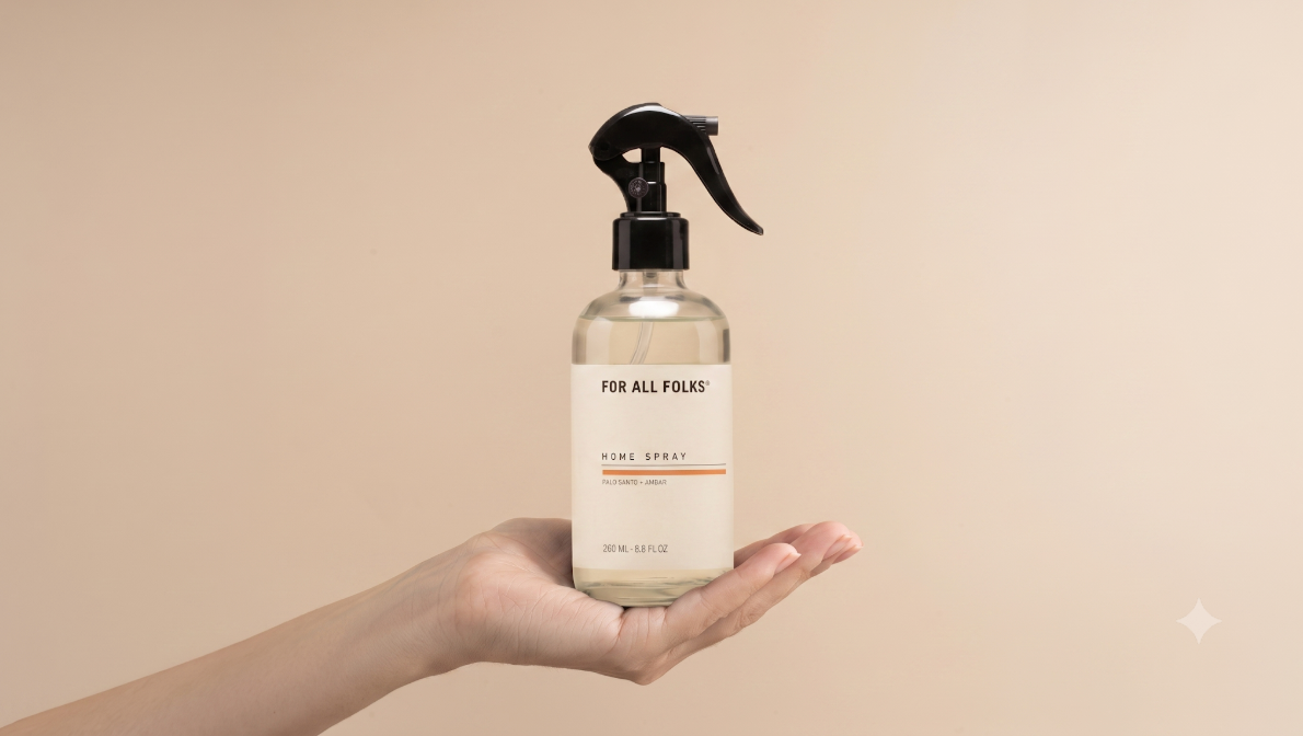 Cómo usar Home Spray de Palo Santo & Amber: guía de aplicación y duración del aroma